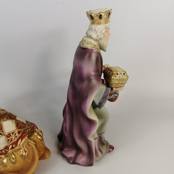 Hawthorne Village Thomas Kinkade Nativity Seated Camel & King Gaspar 2002 Mint - Picture 5 of 7